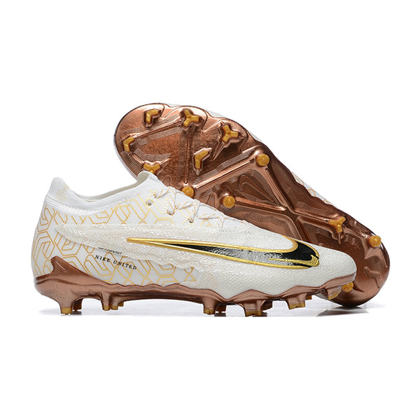 Chuteira - Nike Phantom GX Elite FG - Branco e Marrom