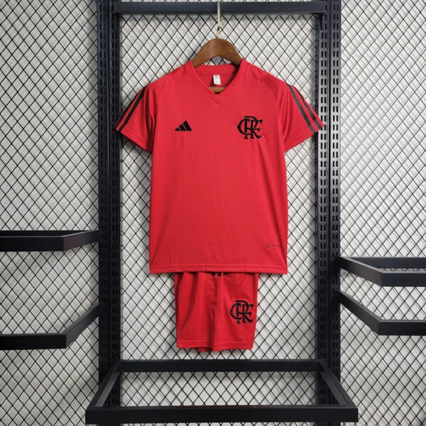 Kit Infantil Flamengo Treino Casa - 23/24 Torcedor